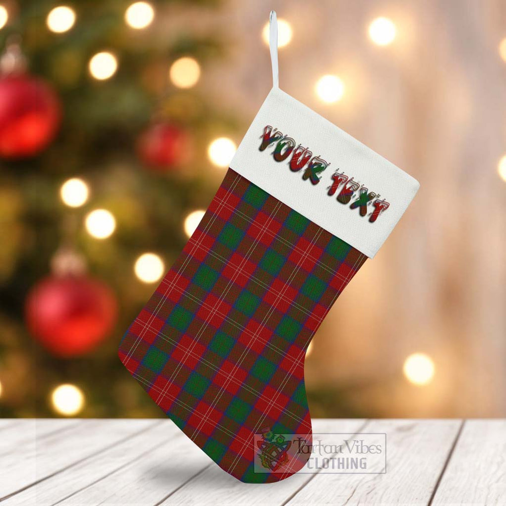 Tartan Vibes Clothing Chisholm Tartan Christmas Stocking with Personalized Text