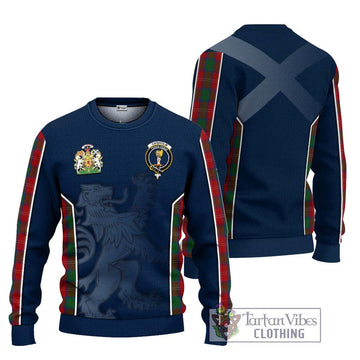 Chisholm Tartan Ugly Sweater with Family Crest and Lion Rampant Vibes Sport Style