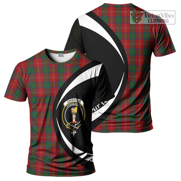 Chisholm Tartan T-Shirt with Family Crest Circle Style