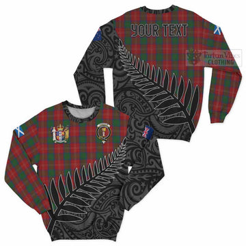 Chisholm Crest Tartan Sweatshirt with New Zealand Silver Fern Half Style