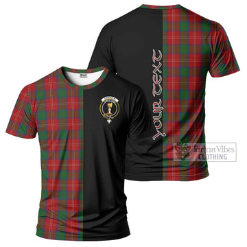 Chisholm Tartan T-Shirt with Family Crest and Half Of Me Style