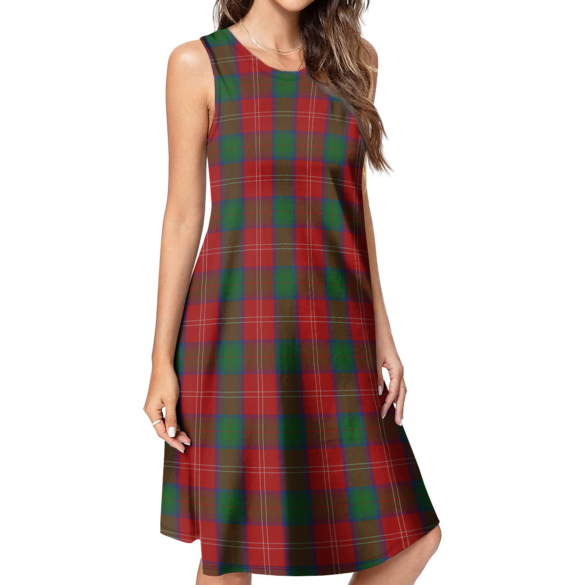 Chisholm Tartan Womens Casual Dresses - Tartanvibesclothing