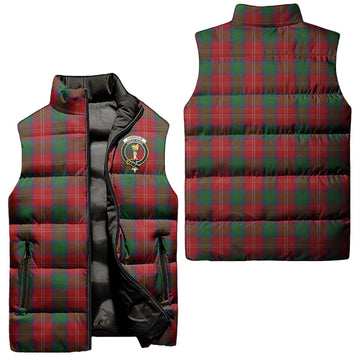 Chisholm Tartan Sleeveless Puffer Jacket with Family Crest