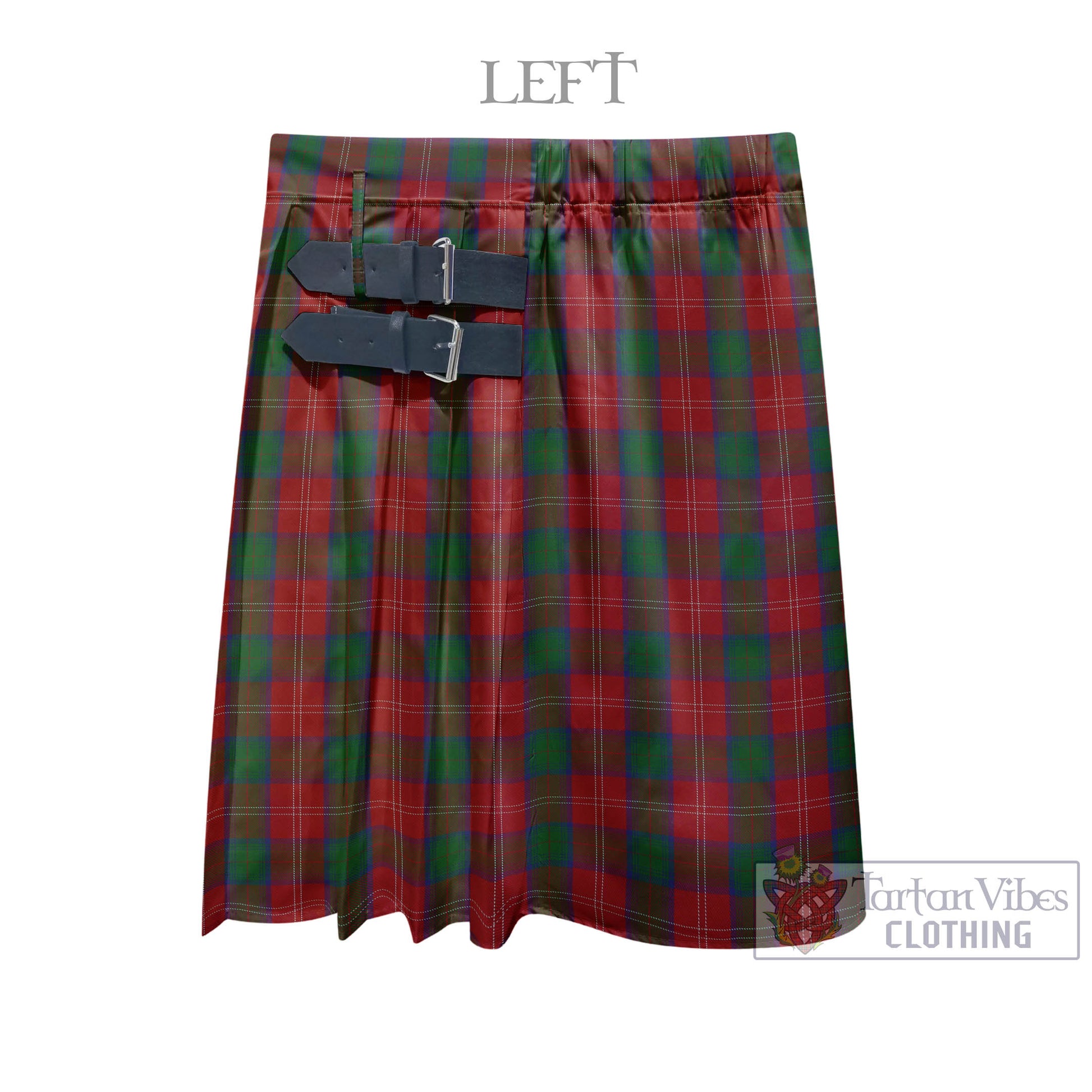 Tartan Vibes Clothing Chisholm Tartan Men's Pleated Skirt - Fashion Casual Retro Scottish Style