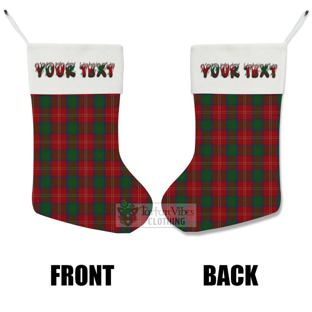 Tartan Vibes Clothing Chisholm Tartan Christmas Stocking with Personalized Text