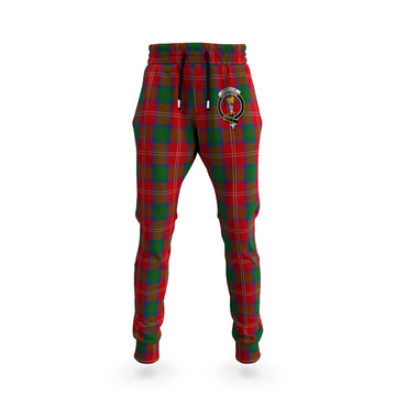 Chisholm Tartan Joggers Pants with Family Crest