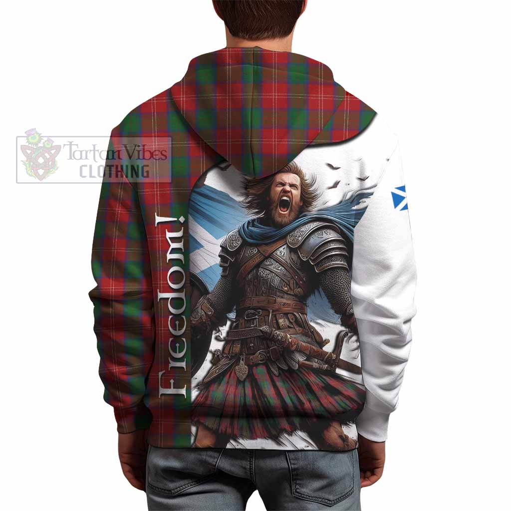 Tartan Vibes Clothing Chisholm Crest Tartan Hoodie Inspired by the Freedom of Scottish Warrior