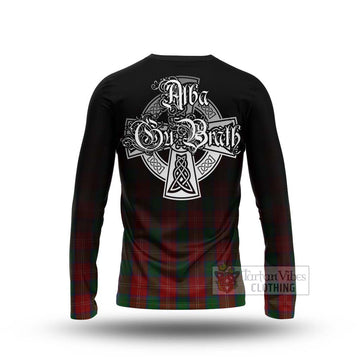 Chisholm Tartan Long Sleeve T-Shirt Featuring Alba Gu Brath Family Crest Celtic Inspired