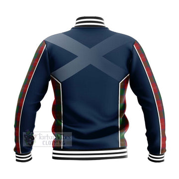 Chisholm Tartan Baseball Jacket with Family Crest and Scottish Thistle Vibes Sport Style