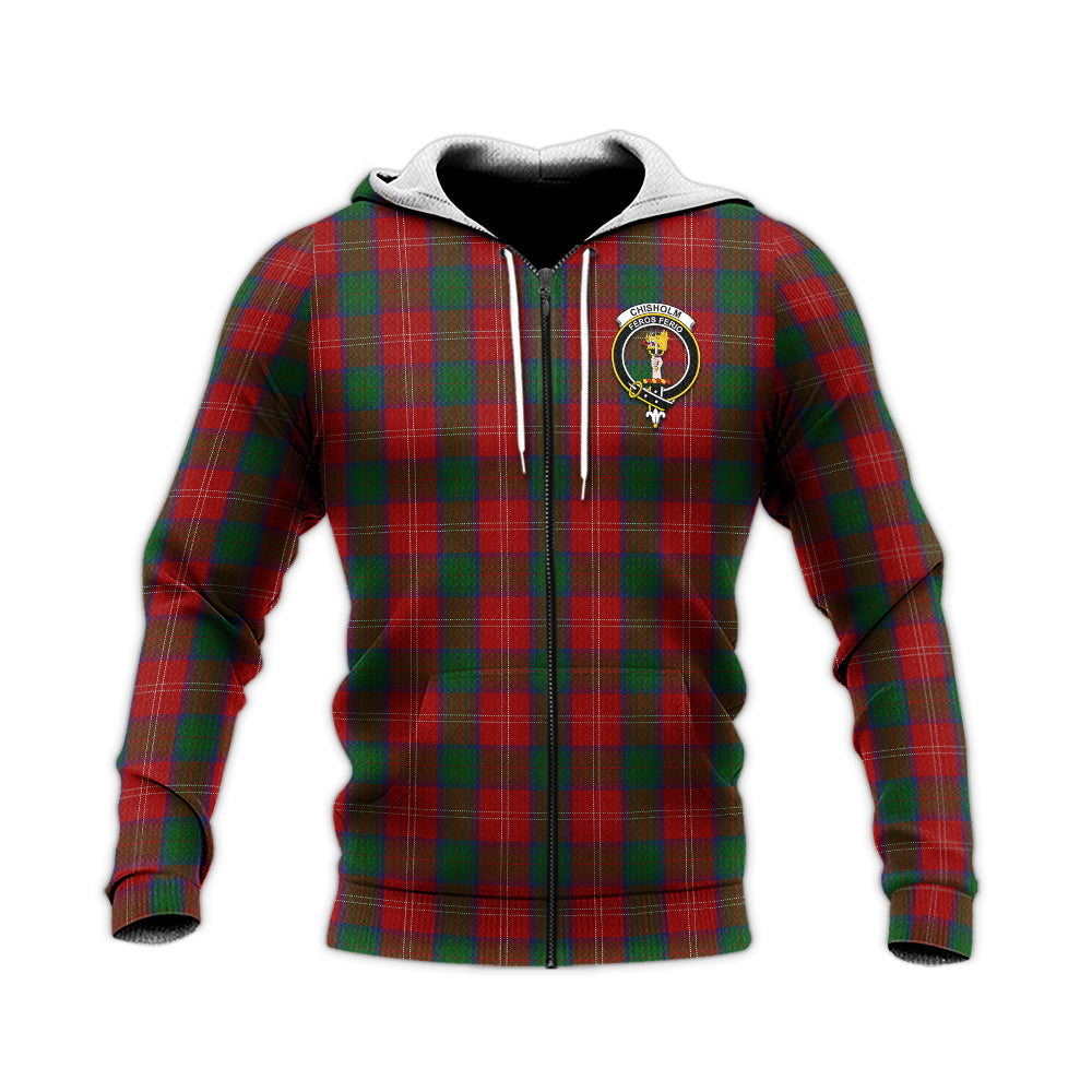 chisholm-tartan-knitted-hoodie-with-family-crest