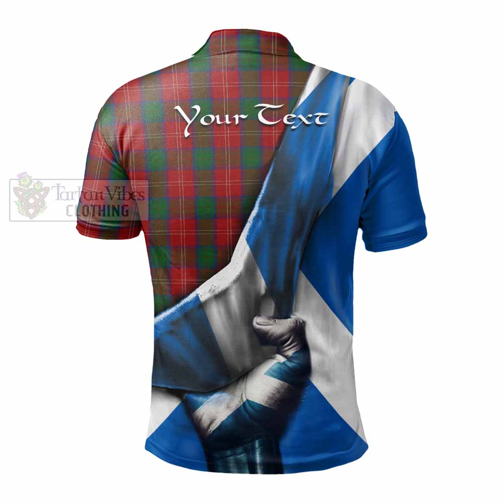 Tartan Vibes Clothing Chisholm Tartan Polo Shirt with Family Crest Scotland Patriotic Style