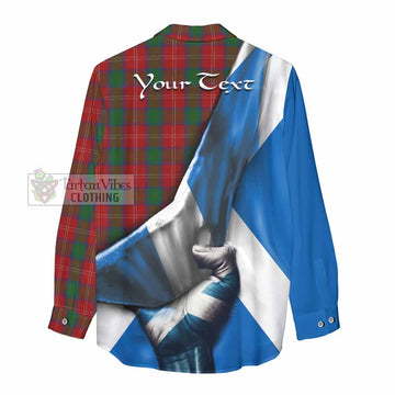 Chisholm Tartan Women's Casual Shirt with Family Crest Scotland Patriotic Style