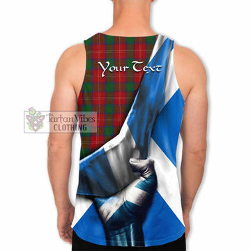 Chisholm Tartan Men's Tank Top with Family Crest Scotland Patriotic Style