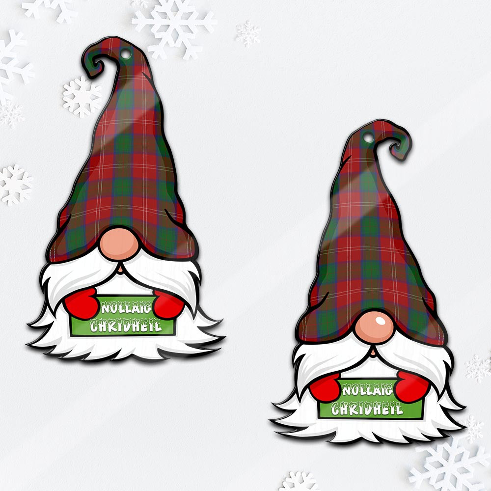 Chisholm Gnome Christmas Ornament with His Tartan Christmas Hat - Tartan Vibes Clothing