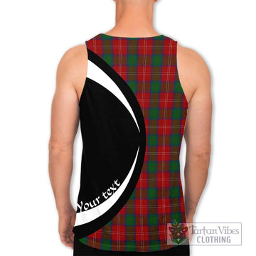 Chisholm Tartan Men's Tank Top with Family Crest Circle Style