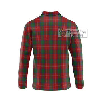 Chisholm Tartan Long Sleeve Polo Shirt with Family Crest DNA In Me Style