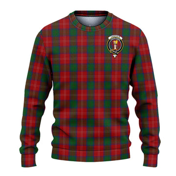 Chisholm Tartan Ugly Sweater with Family Crest