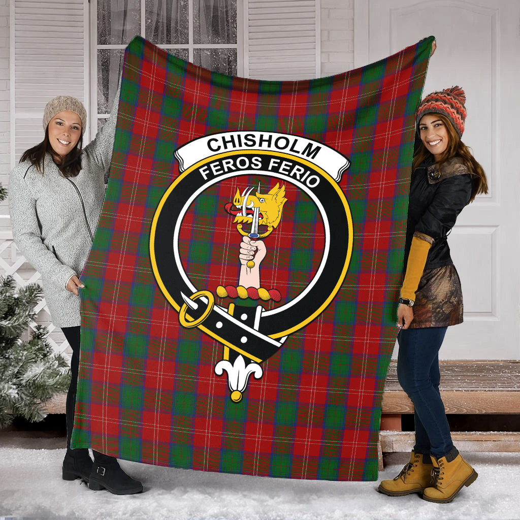 chisholm-tartab-blanket-with-family-crest