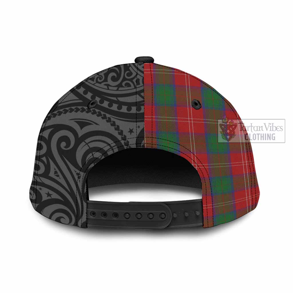 Tartan Vibes Clothing Chisholm Tartan Classic Cap with New Zealand Silver Fern Half Style