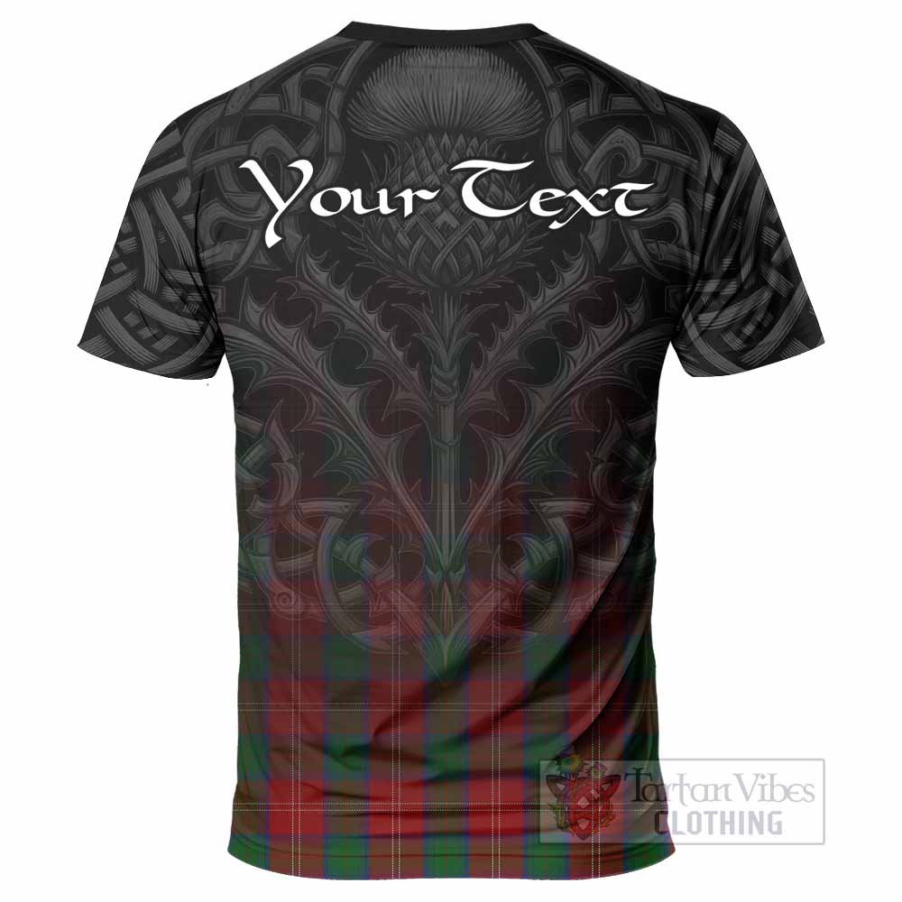 Tartan Vibes Clothing Chisholm Tartan T-Shirt with Family Crest Celtic Thistle Vibes