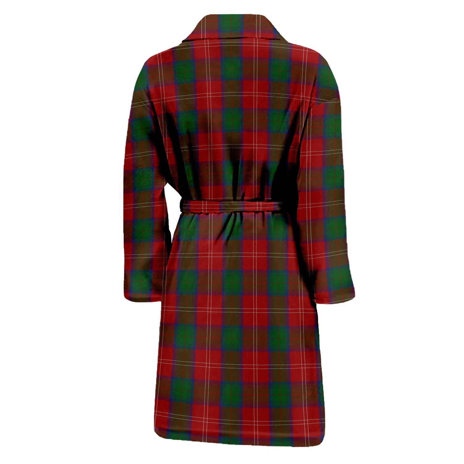 Chisholm Tartan Bathrobe with Family Crest - Tartan Vibes Clothing