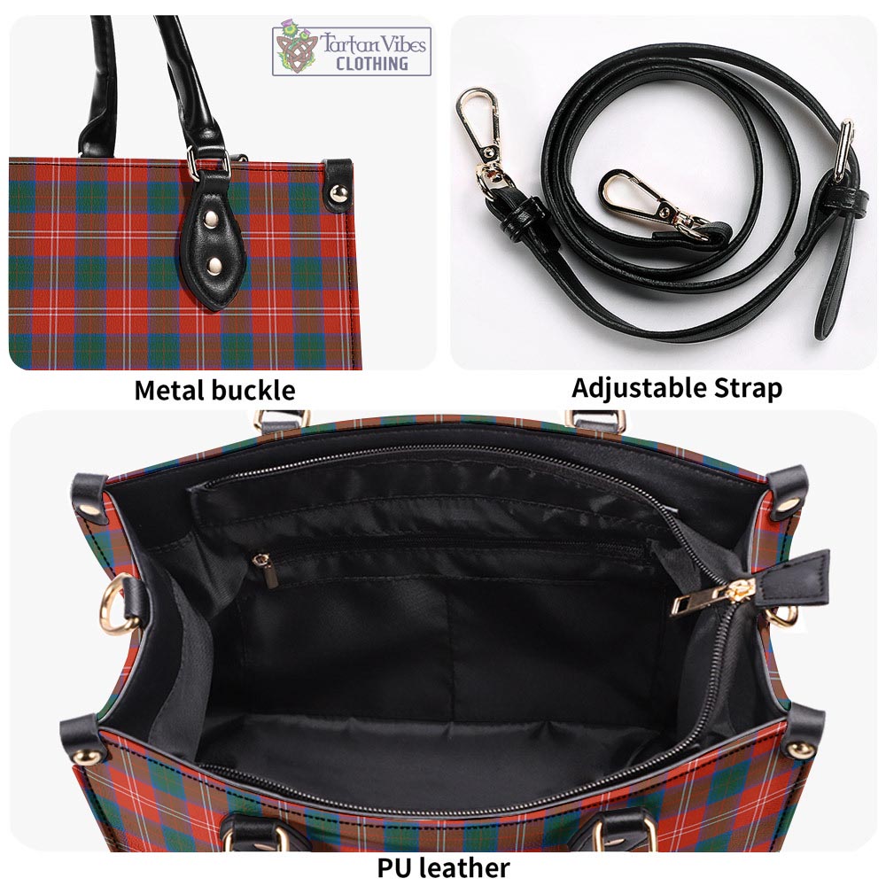 Tartan Vibes Clothing Chisholm Ancient Tartan Luxury Leather Handbags