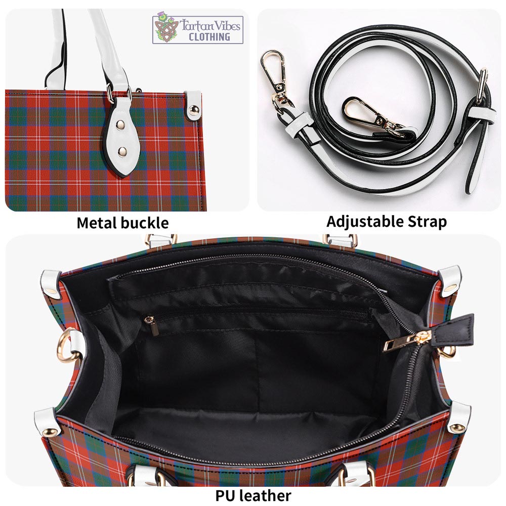 Tartan Vibes Clothing Chisholm Ancient Tartan Luxury Leather Handbags