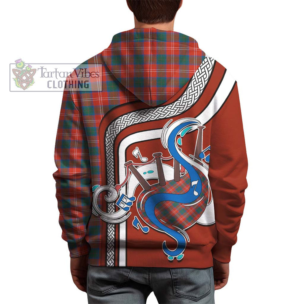 Chisholm Ancient Tartan Hoodie with Epic Bagpipe Style - Tartanvibesclothing Shop