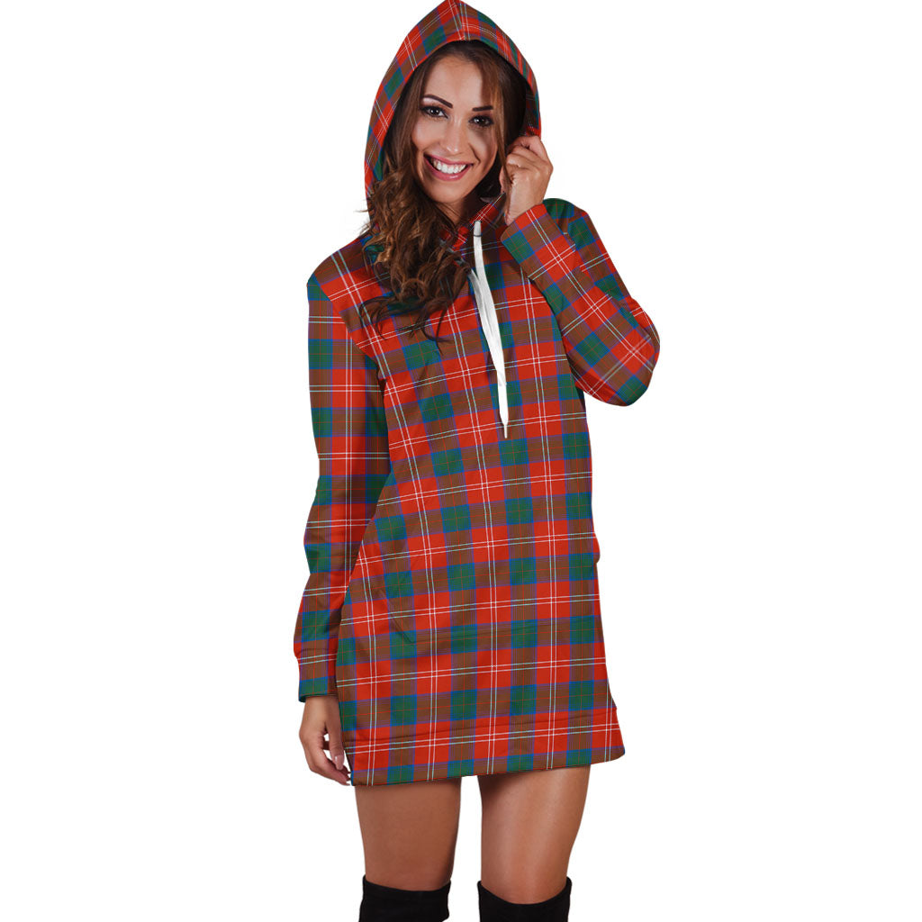 Chisholm Ancient Tartan Hoodie Dress - Tartan Vibes Clothing