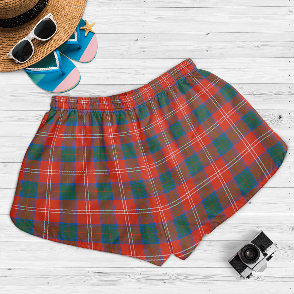 chisholm-ancient-tartan-womens-shorts-with-family-crest