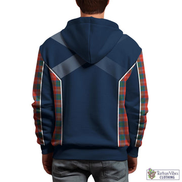 Chisholm Ancient Tartan Hoodie with Family Crest and Scottish Thistle Vibes Sport Style