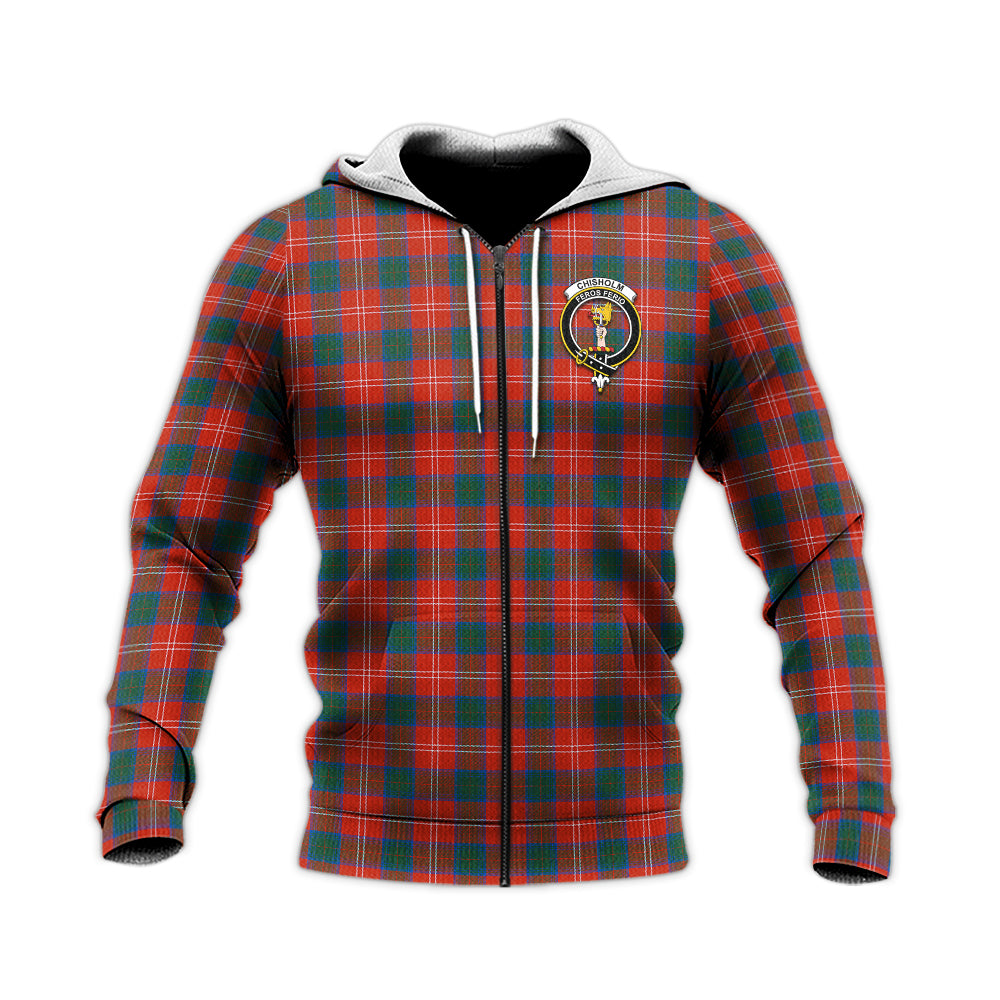 chisholm-ancient-tartan-knitted-hoodie-with-family-crest