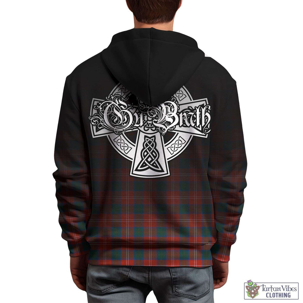 Tartan Vibes Clothing Chisholm Ancient Tartan Hoodie Featuring Alba Gu Brath Family Crest Celtic Inspired