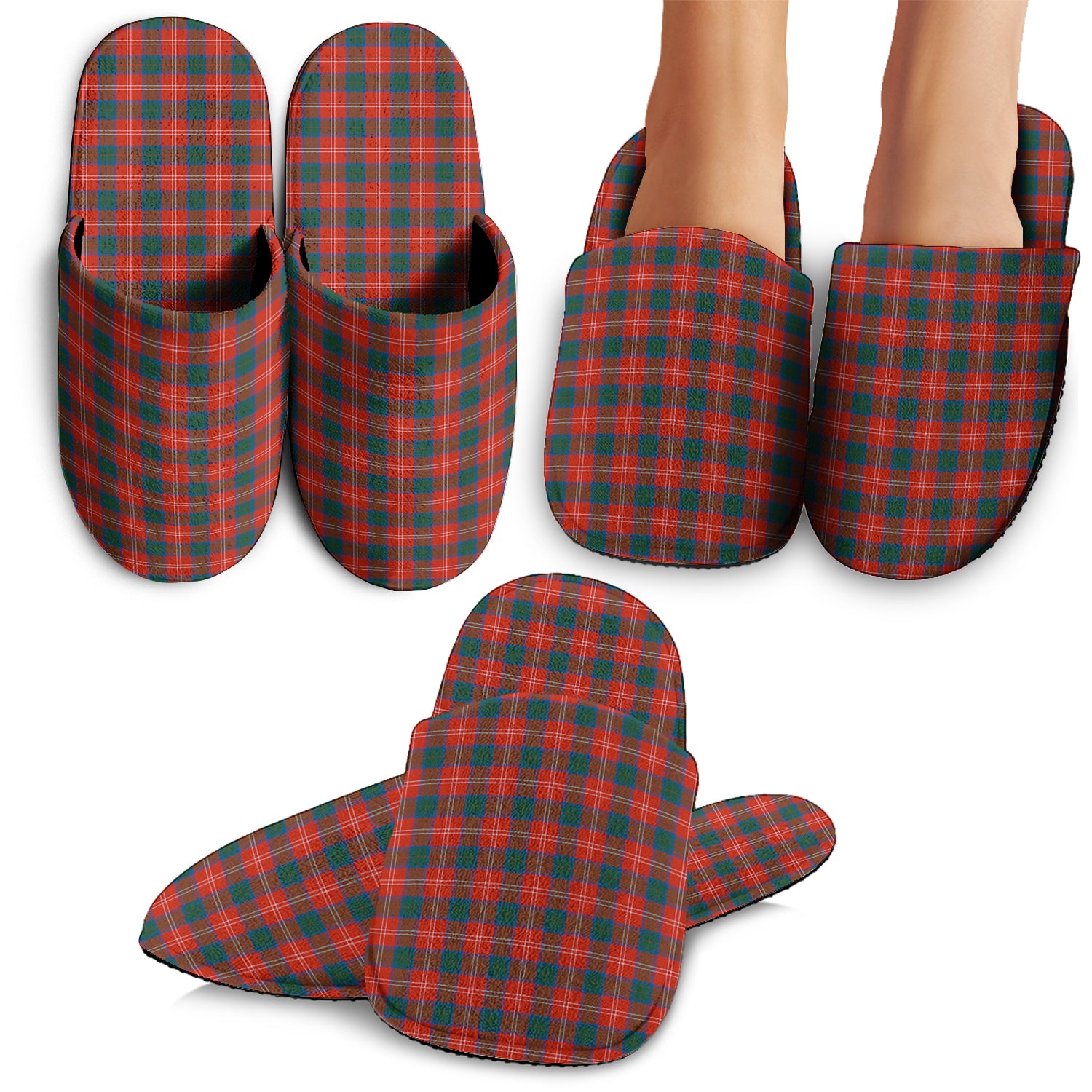 Chisholm Ancient Tartan Home Slippers - Tartanvibesclothing