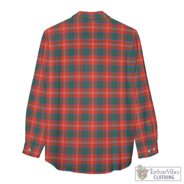 Chisholm Ancient Tartan Women's Casual Shirt with Family Crest