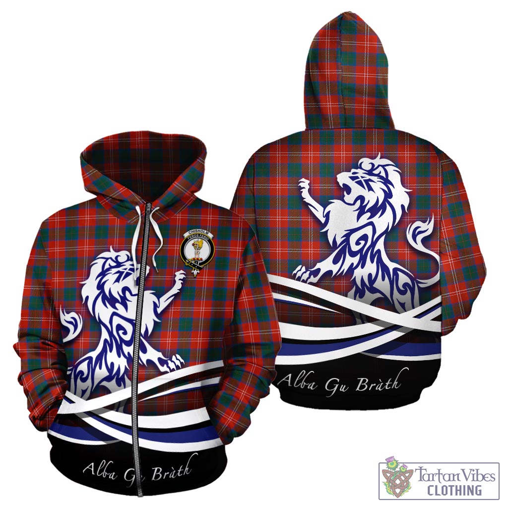 chisholm-ancient-tartan-hoodie-with-alba-gu-brath-regal-lion-emblem