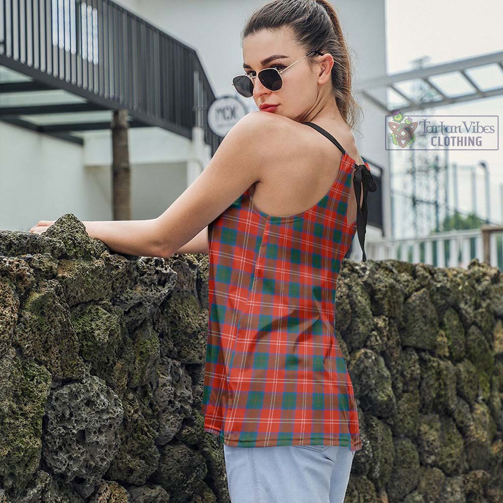 Tartan Vibes Clothing Chisholm Ancient Tartan Loose Halter Neck Camisole