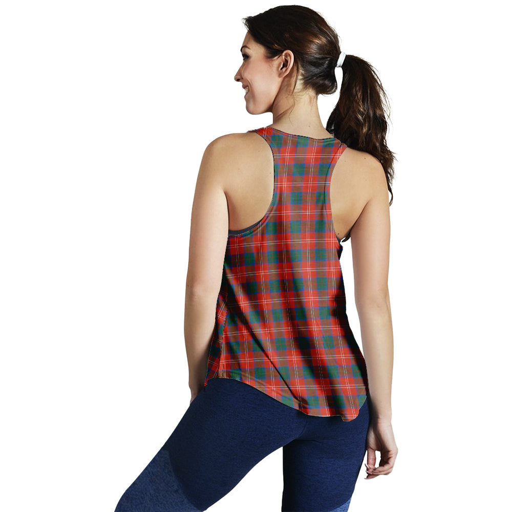 chisholm-ancient-tartan-women-racerback-tanks-with-family-crest