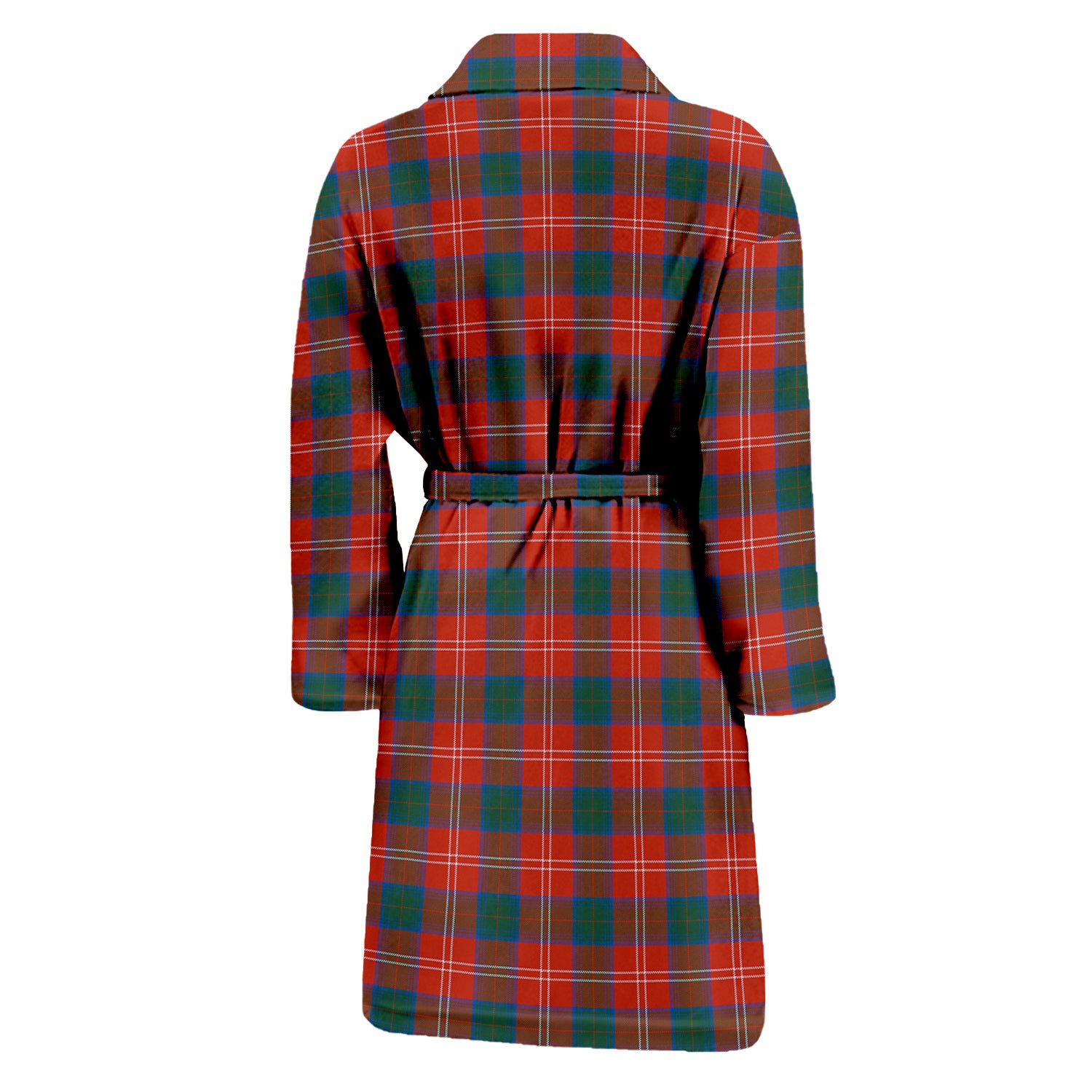 Chisholm Ancient Tartan Bathrobe with Family Crest - Tartan Vibes Clothing