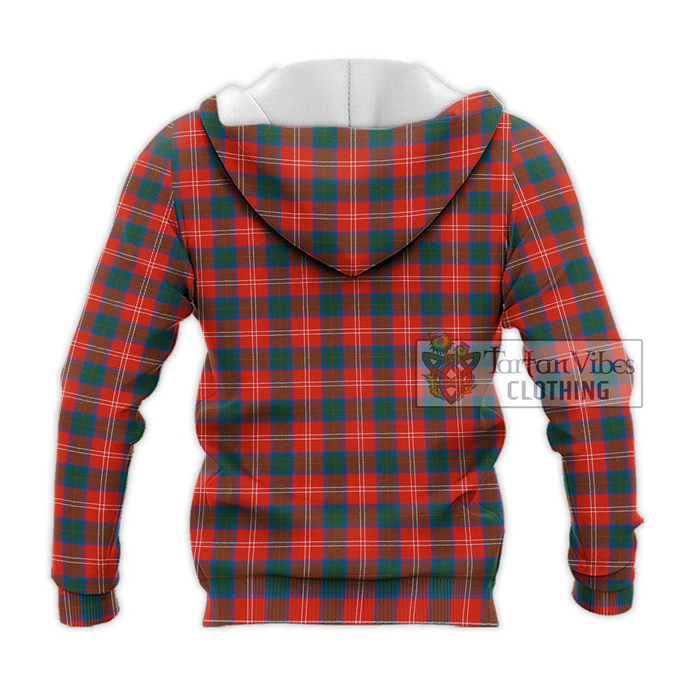 Chisholm Ancient Tartan Knitted Hoodie with Family Crest DNA In Me Style - Tartanvibesclothing Shop