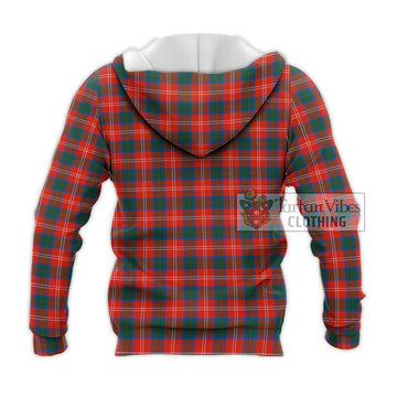 Chisholm Ancient Tartan Knitted Hoodie with Family Crest DNA In Me Style