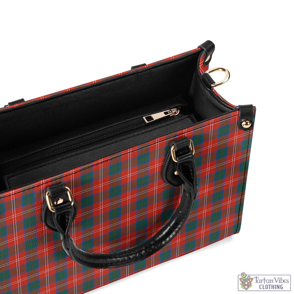 Tartan Vibes Clothing Chisholm Ancient Tartan Luxury Leather Handbags