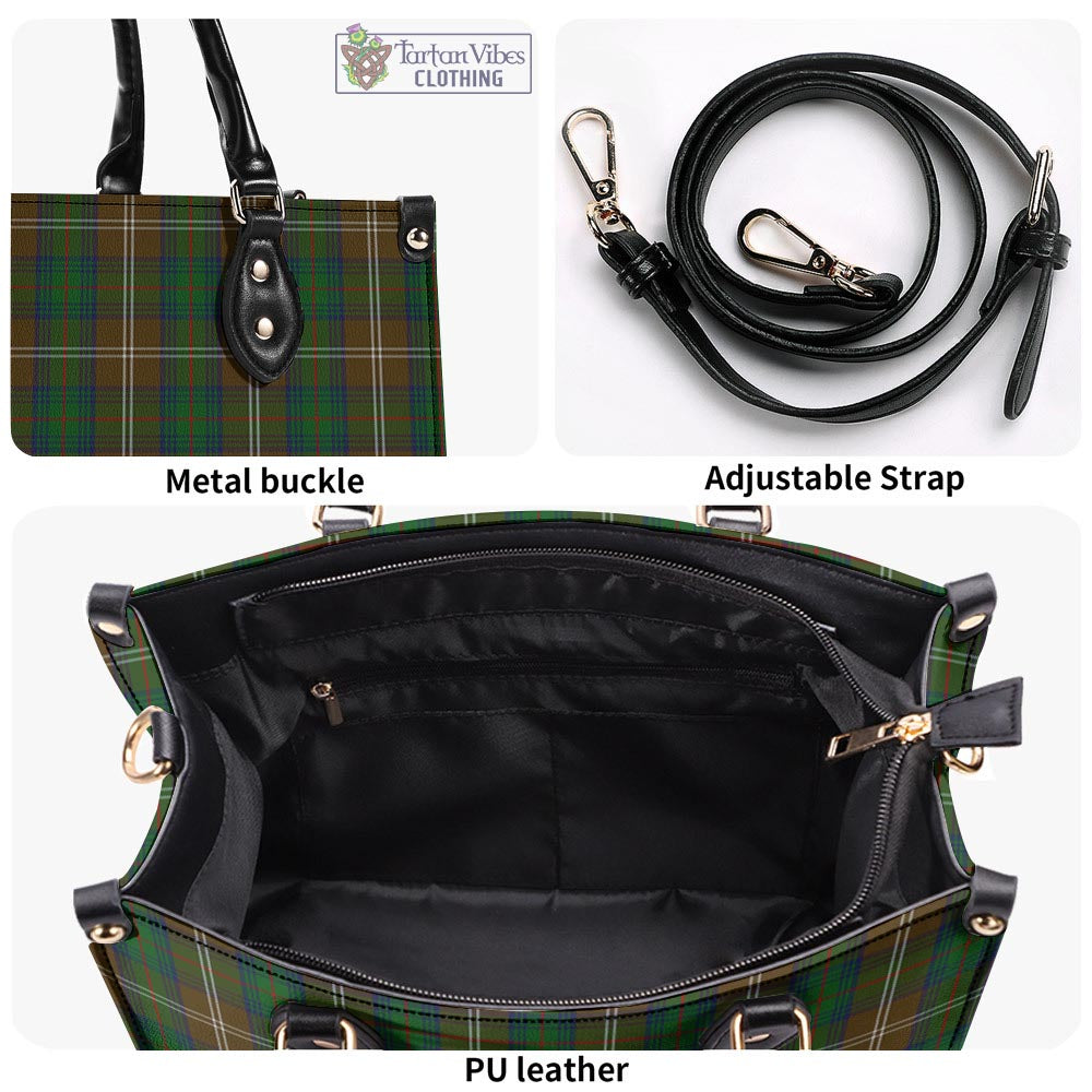 Tartan Vibes Clothing Chisholm Hunting Tartan Luxury Leather Handbags