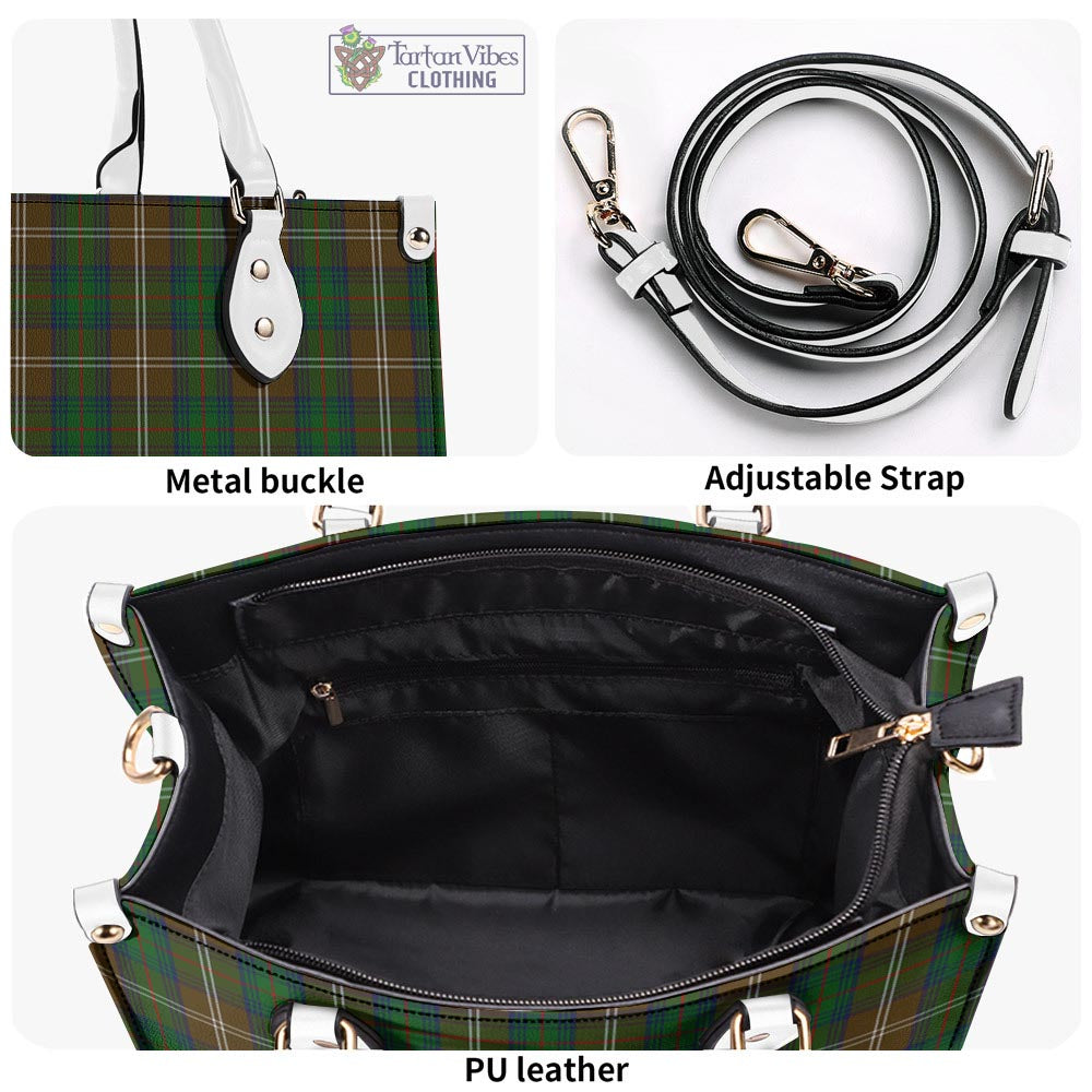 Tartan Vibes Clothing Chisholm Hunting Tartan Luxury Leather Handbags