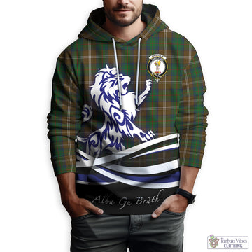 Chisholm Hunting Tartan Hoodie with Alba Gu Brath Regal Lion Emblem