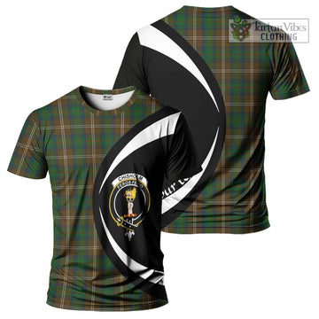 Chisholm Hunting Tartan T-Shirt with Family Crest Circle Style