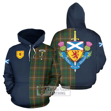 Chisholm Hunting Tartan Hoodie Alba with Scottish Lion Royal Arm Half Style