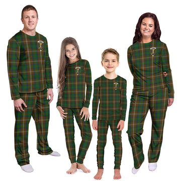 Chisholm Hunting Tartan Pajamas Family Set with Family Crest