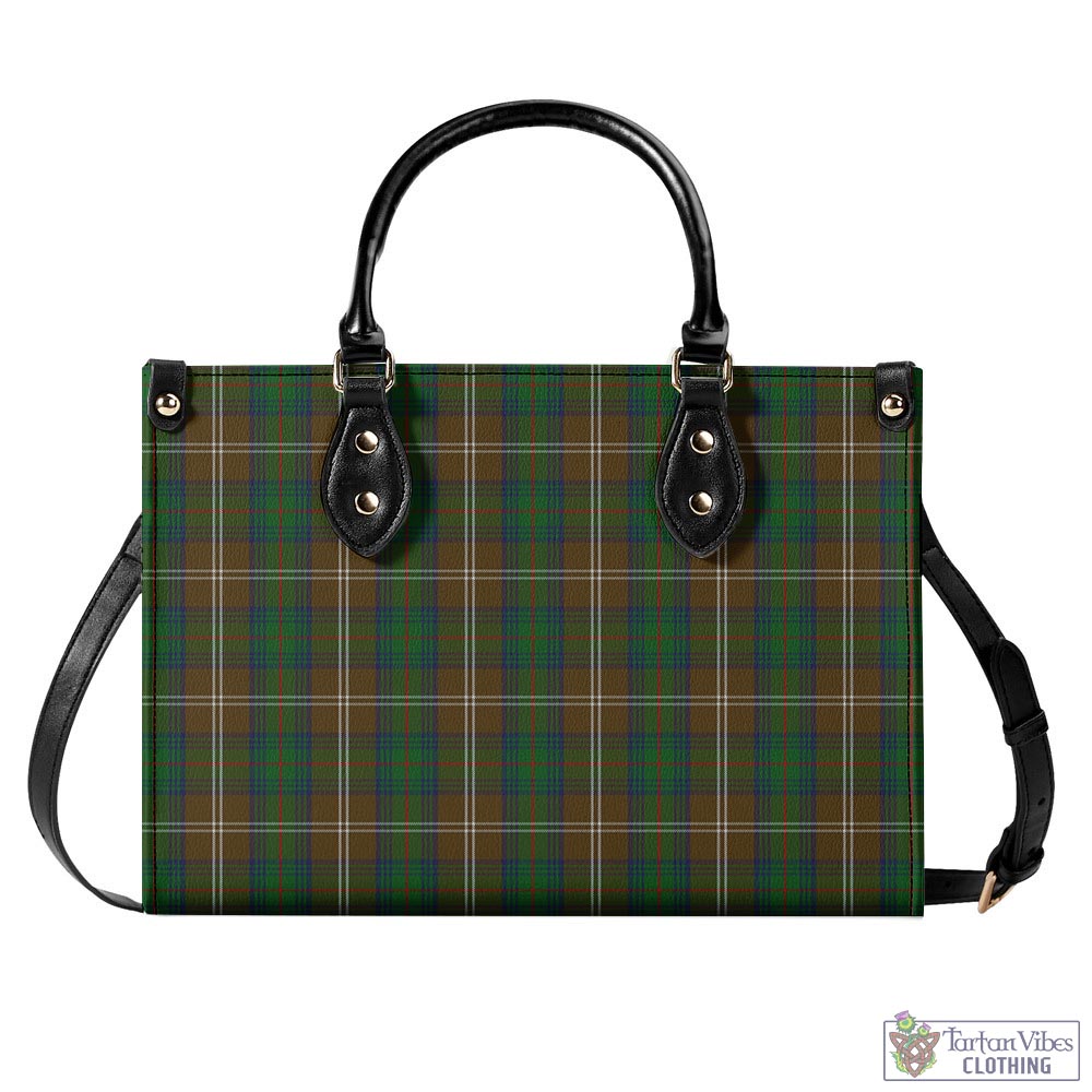 Tartan Vibes Clothing Chisholm Hunting Tartan Luxury Leather Handbags