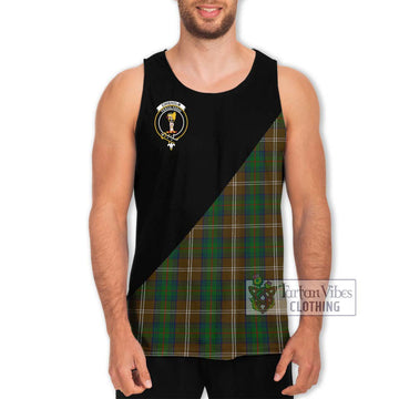 Chisholm Hunting Tartan Men's Tank Top with Family Crest and Military Logo Style